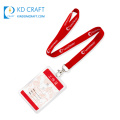 Factory direct sales custom blank sublimation printing retractable red color airbus lanyard with metal clip